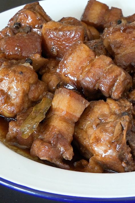 Chicken Pork Adobo | Chicken Pork Adobo | By Panlasang Pinoy Pinoy Lunch Ideas Filipino Food, Adobo Aesthetic, Pork Adobo Recipe Filipino, Adobo Chicken Filipino, Chicken Pork Adobo Recipe, Pinoy Aesthetic, Chicken Pork Adobo, Fatty Steak, Pinoy Ulam