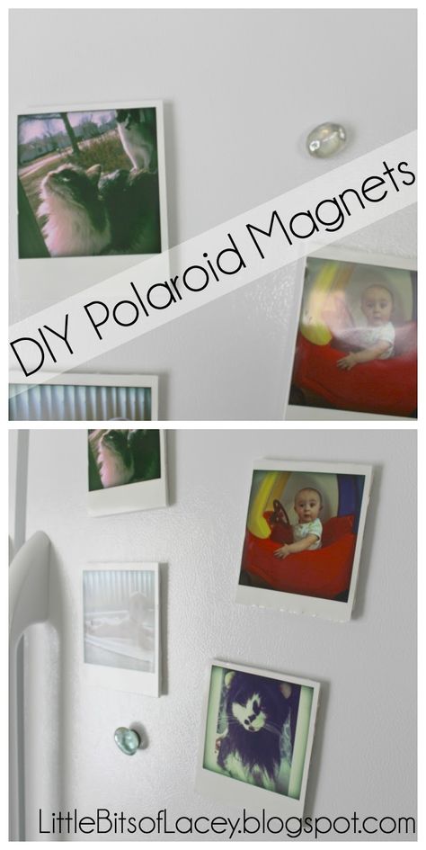 Diy Polaroid Magnets, Polaroid Magnets Diy, Polaroid Crafts, Polaroid Magnets, Diy Polaroid, Christmas Woodworking, Magnets Diy, Polaroid Diy, Picture Magnets