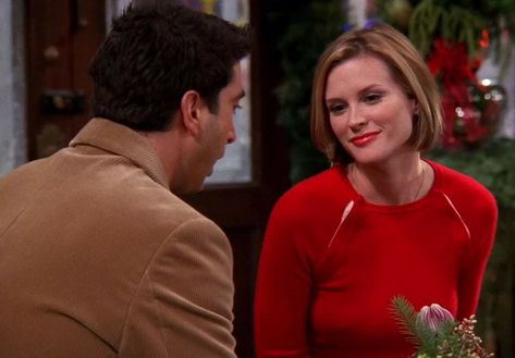 FRIENDS 2001 (S8 E11) Ross and Mona (co-star Bonnie Somerville). Actresses, Jennifer Aniston, Bonnie Somerville, Mona Friends, Playlist Pics, Friends Season, Matthew Perry, Pop Culture, Hair Cuts