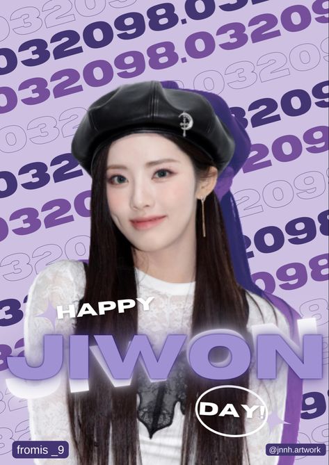 Happy Jiwon Day! Bday poster #kpop #fromis9 #fromis_9 Kpop Bday Poster, Kpop Birthday Poster Design, Happy Birthday Pubmat, Birthday Pubmat Ideas, Kpop Event Poster, Kpop Pubmat, Kpop Birthday Poster, Birthday Pubmat, Bday Poster