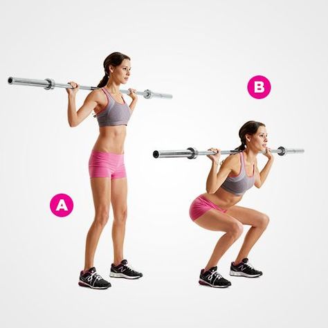 Squats With Weights Bar, Thursday Workout, Tuesday Workout, Women Health Tips, Full Body Weight Workout, Strength Training Women, Weighted Squats, Barbell Squat, Barbell Workout