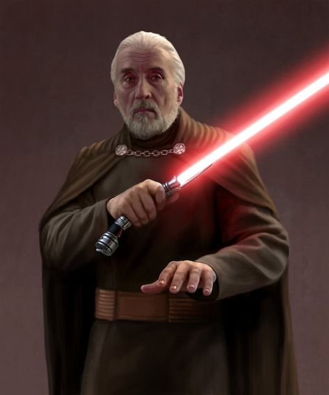 Count Dooku Art, Dooku Art, Lightsaber Collection, Dart Vader, Sith Lords, Moon Cookies, Count Dooku, Star Wars Sith, Classic Star Wars