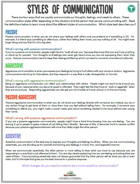 Communication Worksheets For Teenagers Communication Skills Activities, Family Therapy Activities, Adolescent Therapy, Group Therapy Activities, Communication Activities, Assertive Communication, Mental Health Activities, Effective Communication Skills, School Social Work