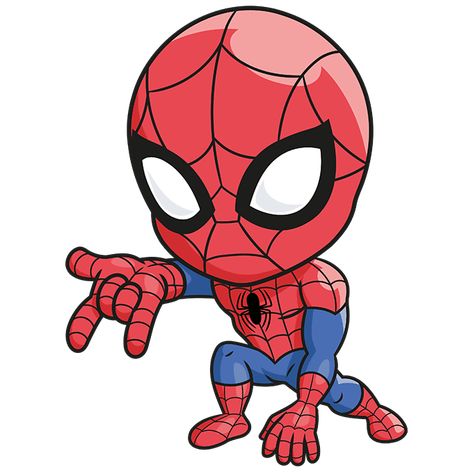 How to Draw a Chibi Spider-man Step 10 Chibi Spiderman, Spiderman Cute, Avengers Cartoon, Baby Spiderman, Spiderman Cartoon, Spiderman Drawing, Marvel Cartoons, Spiderman Birthday Party, Comic Book Superheroes