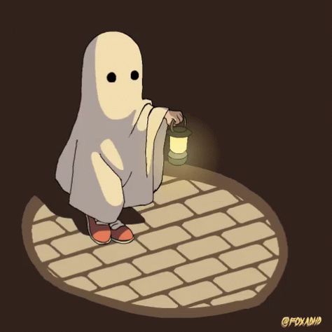 Ghost Lamp GIF - Ghost Lamp Night - Discover & Share GIFs Anime, Halloween, A Ghost, Cartoon Character, Ghost, Gif