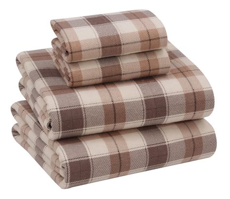 PRICES MAY VARY. Material: Our Sheets are made from 100% cotton 170 GSM double brushed flannel fabric which gives them velvety soft feel, enhancing the overall comfort of your bed. The Queen sheet set includes 1 flat sheet (90" x 102"), 1 fitted sheet (60" x 80") with 16" pocket and two pillowcases (20" x 30"). Style & Comfort: Our flannel sheets come in various colors, patterns and sizes, making them suitable for different bedroom styles and decor. Despite their warmth, flannel sheets remain br Flannel Bed Sheets, Flannel Bedding, Microfiber Bed Sheets, Flannel Sheets, Queen Size Sheets, King Size Sheets, Lightweight Bedding, Deep Pocket Sheets, King Sheets