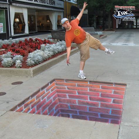 3d Pavement Art, 3d Chalk Art, Pavement Chalk Art, Cool Sidewalk Chalk Art Optical Illusions, Driveway Art, 3d Street Painting, Street Art Illusions, Pavement Art, Light Tunnel