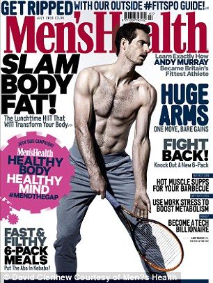 Andy Murray is Men's Health latest cover star ... Men Health, Men Beauty Tips, Health Magazine Cover, Mens Health Magazine, Health Plus, Andy Murray, Cover Ideas, Male Magazine, Health Logo