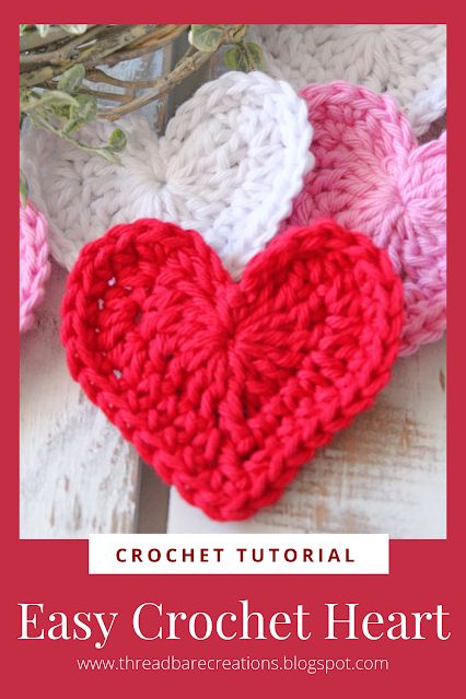 Amigurumi Patterns, Crochet Lace Heart Free Pattern, Heart Coaster Crochet Pattern Free, Crocheted Valentines Ideas, Crochet Heart Coasters Free Pattern, Small Crochet Heart, Crochet Heart Pattern Free, Crochet Heart Free Pattern, Threadbare Creations