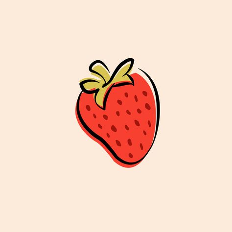 @tayloreddesignsstudio strawberry graphic #graphic #graphicdesign #graphicdesigner #sarasotagraphicdesigner #bradentongraphicdesigner #fruit #fruitgraphic #art #illustration #vector #ai #adobeillustrator #tayloreddesignsstudio Strawberry Vector Illustration, Strawberry Illustration Cute, Kawaii Drawings Food, Strawberry Art Illustration, Strawberry Graphic Design, Fruit Illustration Art, Fruit Graphic Design, Strawberries Illustration, Strawberry Vector