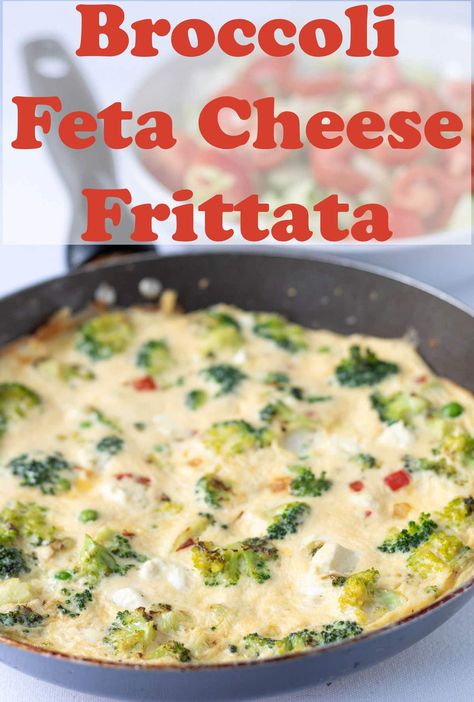 Broccoli Cheese Frittata, Broccoli And Feta, Quick Recipies, Fritata Recipe, Low Fat Breakfast, Meals Breakfast, Potato Salad Healthy, Yummy Healthy Breakfast, Easy Supper