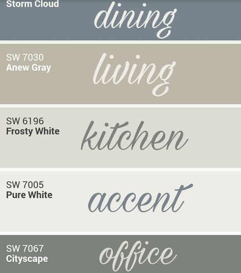 Sherwin Williams whole home palette. Farmhouse Paint Colors, Farmhouse Paint, House Color Schemes, Room Paint Colors, Interior Paint Colors, Paint Colors For Home, Living Room Paint, Room Paint, Wall Paint