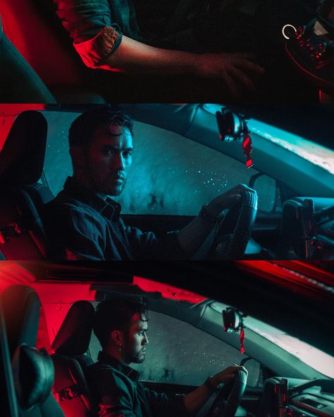 Car Neon Lights Photography Photoshoot In Car Night, Car Light Painting Photography, Cinematic Car Shots, Night Car Photo, Night Car Photography, Car Cinematography, Car Music Video, Car Photography Ideas, Car Cinematic