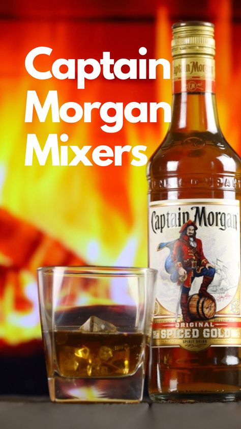 Captain Morgan Mixers Captain Morgan Drinks Easy, Captain Morgan Spiced Rum Drinks, Drinks With Captain Morgan, Captain Morgan Drinks Spiced Rum, Captain Morgan Cocktails, Captain Morgan Drinks, Drinks With Sprite, Spiced Rum Drinks, Captain Morgan Spiced Rum