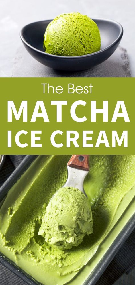 Vegan Matcha Ice Cream Recipe, Green Tea Ice Cream Recipe With Machine, How To Make Matcha Ice Cream, Vegan Matcha Ice Cream, Homemade Matcha Ice Cream, Ninja Creami Matcha Ice Cream, Healthy Home Made Ice Cream, Macha Ice Cream, Quick Ice Cream Recipe