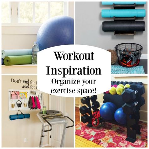 Get Inspired to Work Out With These 8 Extremely Organized Home Gyms - The Organized Mom Gym Design Home, Workout Room Organization, Gym At Home Ideas, Best Home Gym Setup, Garage Gym Design, Mini Gym At Home, Gym Layout, Home Gym Layout, Mini Gym At Home Ideas