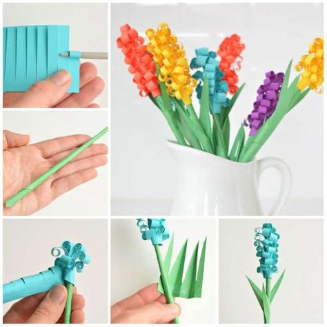 16 Tutos faciles pour fabriquer de magnifiques fleurs en papier - Guide Astuces Giant Paper Flower, Princess Crafts, Paper Flower Crafts, Paper Flowers Wedding, Spring Crafts For Kids, How To Make Paper Flowers, Quilling Paper Craft, Quilling Techniques, Paper Flower Bouquet