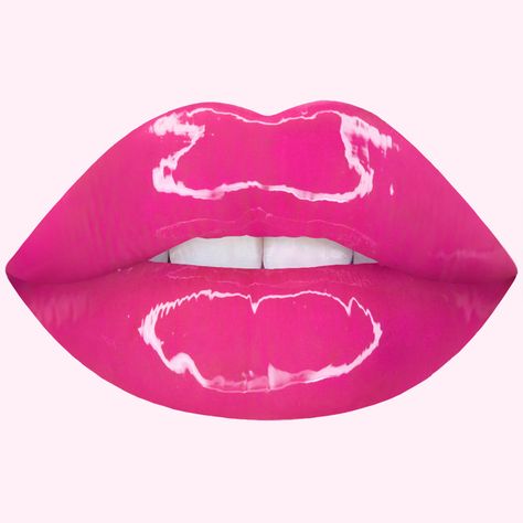 Liquid Lipstick - Vegan & Cruelty Free | Lime Crime - Lime Crime Cherry Lip Gloss, Pink Lips Art, Bright Pink Lips, Light Pink Lips, Hot Pink Lipsticks, Hide Dark Circles, Lip Wallpaper, Hot Pink Lips, Make Up Braut