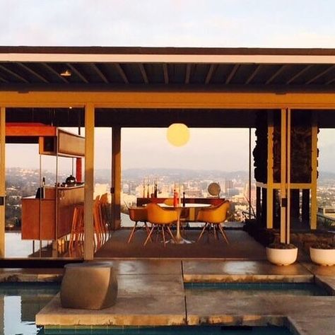 @nicolejacobsproperty shared a photo on Instagram: “Dream view of Los Angeles from the pool through the dining room of the Stahl House.  Yes, another Stahl House photo share, but as far as…” • Dec 28, 2018 at 12:31am UTC Los Angeles, Dining Room, Angeles, Stahl House, The Dining Room, The Pool, A Photo, Photo Sharing, Angel