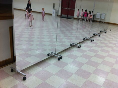 large rolling mirror | ... portable dance mirrors hanging wall mounted glassless dance mirrors Pilates Decor, Dance Nation, Dance Equipment, Dance Studio Design, Dance Studio Decor, Home Dance Studio, Unbreakable Mirror, 1million Dance Studio, Dance Mirrors