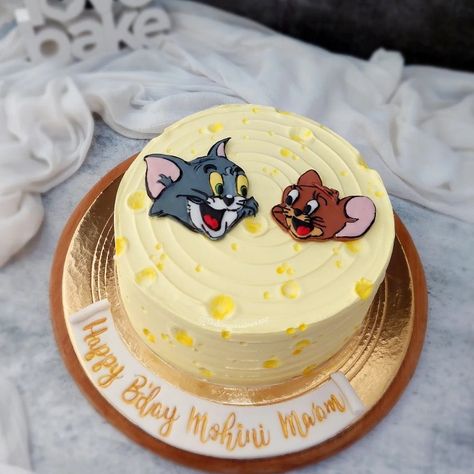 Tom And Jerry Cakes Birthdays, Tom N Jerry Cake, Tom Jerry Birthday Cake, Tom And Jerry Cake Designs, Cartoon Cake Designs Birthday, Tom And Jerry Cake Ideas, Tom And Jerry Birthday Cakes, Tom And Jerry Birthday Party Ideas, Cake Tom And Jerry