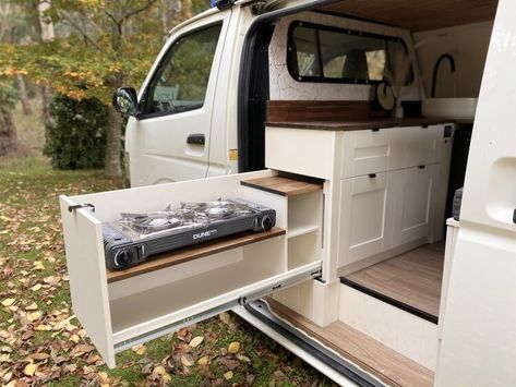 Hiace Van Camper, Toyota Hiace Campervan Interior Layout, Toyota Van Camper, Hi Ace Camper, Toyota Hiace Van Conversion, Toyota Campervan, Toyota Hiace Campervan Interior, Hiace Van Conversion, Campervan Conversions Layout