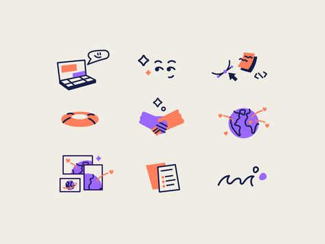 Corporate Icons, Icon Library, Library Icon, Drawn Icons, Icon Design Inspiration, Minimalist Icons, Tech Branding, Self Branding, Infographic Illustration