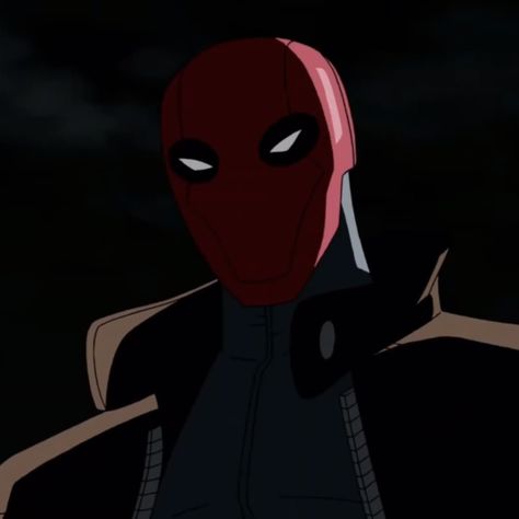 Under The Red Hood Pfp, Jason Todd Under The Red Hood, Red Hood Animated, Red X Pfp, Red Hood Drawing, Red Hood Pfp, Red Hood Aesthetic, Red Hood Movie, Red Hood Batman