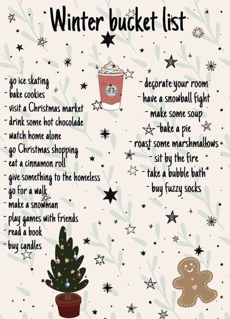 ☃️Tag the friends you're doing... - Everything Christmas Natal, Christmas Activity Aesthetic, Xmas Things To Do, Fun Things For Christmas, Fun Winter Things To Do With Friends, Winter Holidays Aesthetic, Winter To Do List Friends, Thing To Do For Christmas, December List Of Things To Do
