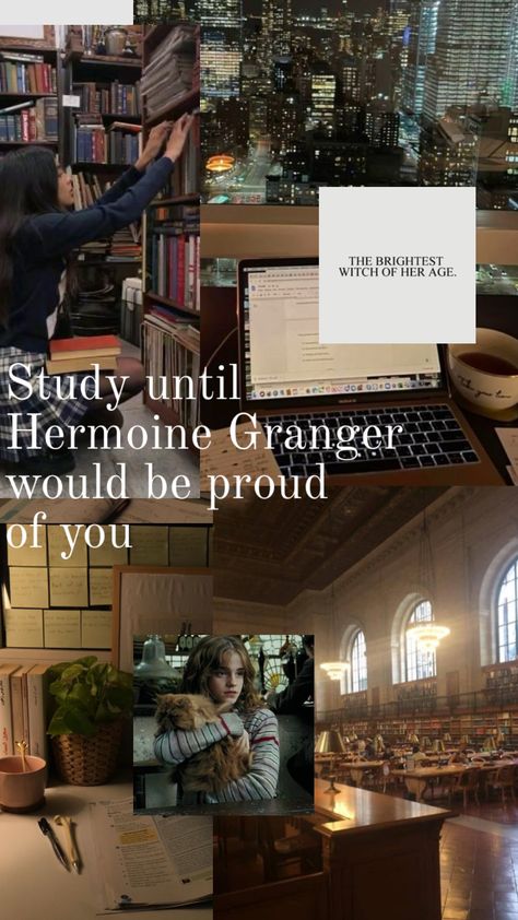 Harry Potter Study Motivation, Revenge Studying, Hermione Study Aesthetic, Hermione Study Motivation, Hermione Granger Study, Books Studying, Studying In The Library, Aesthetic Study Motivation, Granger Aesthetic