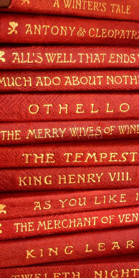 Red | Rosso | Rouge | Rojo | Rød | 赤 | Vermelho | Maroon | Ruby | Crimson | William Shakespeare, William Shakespeare Frases, Book Nooks, Red Aesthetic, I Love Books, Lion King, Love Book, Great Books, Scarlet