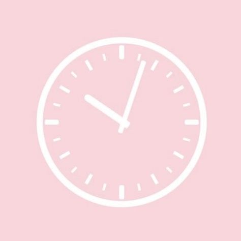 Clock Pink App Icon, Pink Clock Icon App, Preppy Icons For Apps Light Pink, Widget Icon Preppy, Clock Icon Aesthetic Pink, Pink Logos Apps, Clock Aesthetic Icon, Clock Widget Icon, Pink Clock App Icon