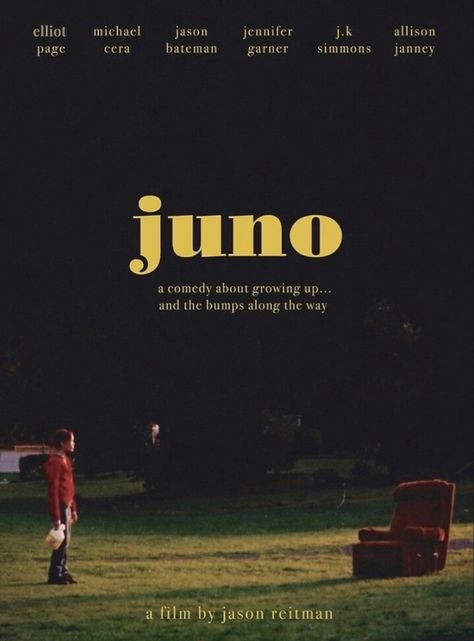 Juno Film, Juno Movie, Film Poster Design, Movie Poster Wall, Movies And Series, Love Film, Movie Posters Minimalist, Alternative Movie Posters, Jennifer Garner