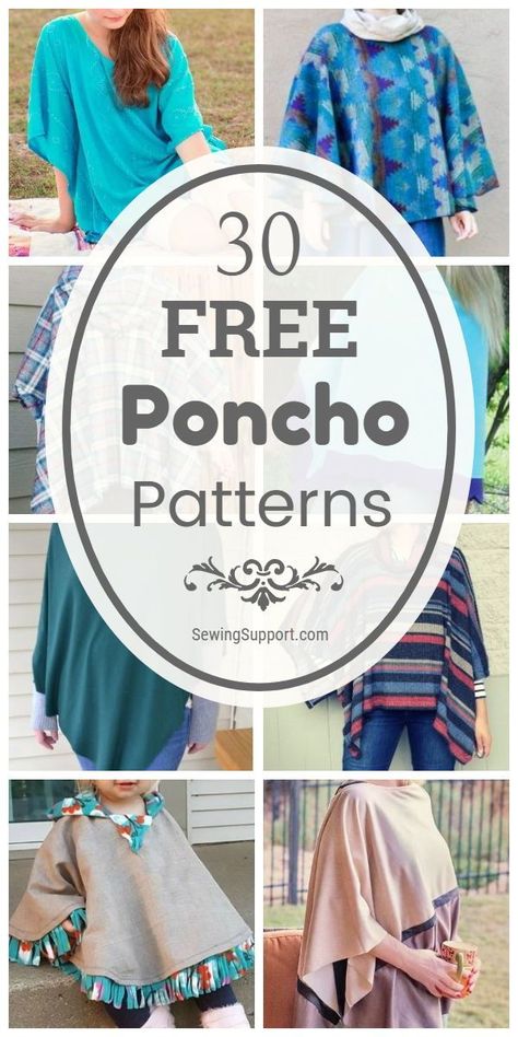 Poncho Shirt Pattern, Ponchos, Sewing Poncho Pattern, Make A Poncho From A Blanket, Poncho Diy Sewing, Sew Poncho Pattern, Hooded Poncho Sewing Pattern Free, Mens Poncho Pattern Sewing, Making A Poncho From A Blanket