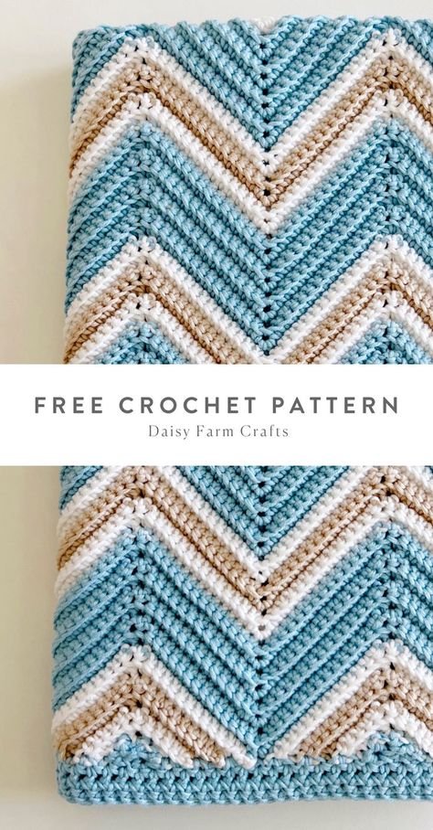 Crochet Ripple Afghan Pattern, Chevron Crochet Blanket Pattern, Crochet Cushion Covers, Ripple Afghan Pattern, Chevron Crochet Patterns, Modern Haken, Crochet Ripple Pattern, Crochet Blanket Tutorial, Crochet Blanket Chevron