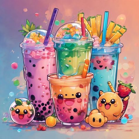 Introducing our stunning array of Colorful Bubble Teas - a visual feast for bubble tea enthusiasts! This captivating artwork showcases meticulous Boba Tea Art and a playful Bubble Tea Drawing, resulting in an enchanting Boba Tea Aesthetic. Elevate your space with this unique and eye-catching piece that adds a splash of personality to any setting. Perfect for expressing your love for bubble tea and brightening up your surroundings. #BubblesDrawing Kawaii, Bubble Tea Drawing, Boba Tea Art, Boba Tea Aesthetic, Aesthetic Bubbles, Bubble Tea Aesthetic, Bubbles Drawing, Tea Drawing, Philadelphia Eagles Wallpaper