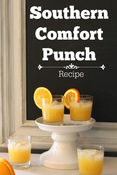 Southern Comfort Punch Recipe Ingredients  1 fifth Southern Comfort  1 6-oz can frozen lemonade  1 6-oz can frozen orange juice  6-oz. lemon juice  3 2-liters of 7up Southern Comfort Punch, Southern Comfort Drinks, Comfort Drinks, Best Summer Cocktails, Punch Recipe, Southern Comfort, Punch Recipes, Adult Beverages, Delicious Cocktails