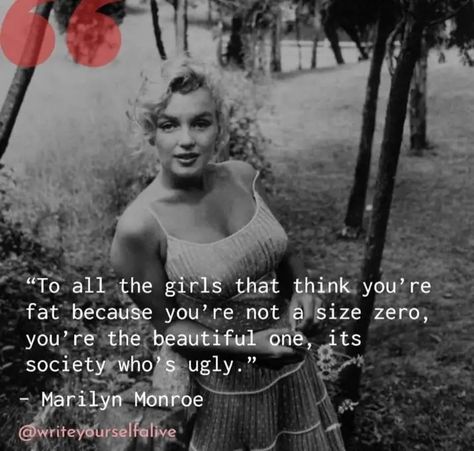 Marilyn Monroe Quotes, Healing Quotes, Marilyn Monroe Body, Marilyn Quotes, Monroe Quotes, Body Positive Quotes, Marylin Monroe, Whisper Quotes, Deep Thought Quotes