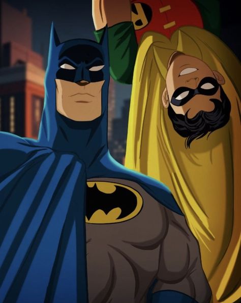 Batman And Robin Cartoon, Movie Duos, Dc Comics Facts, Batman Painting, Notes On Instagram, Batman Cartoon, Robin Comics, Batman Inspired, Batman Artwork