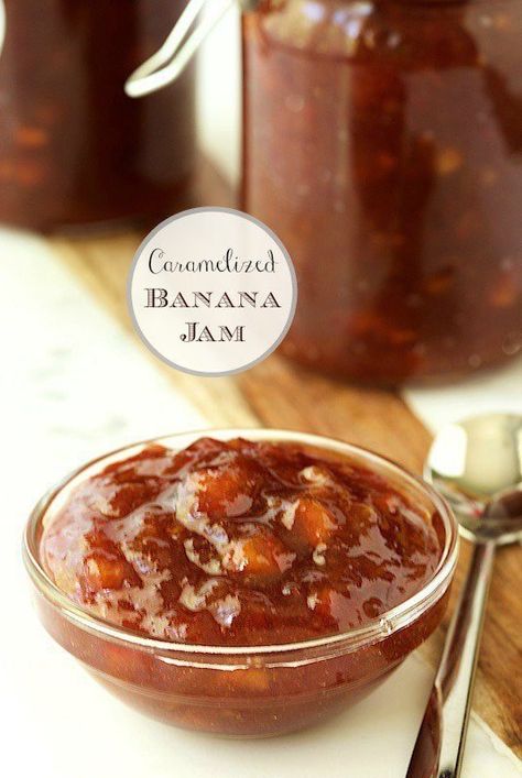 Use Ripe Bananas, Yogurt Toast, Banana Jam, Caramelized Banana, Homemade Jams, Canning Jam, Caramelized Bananas, Jam And Jelly, Ripe Bananas