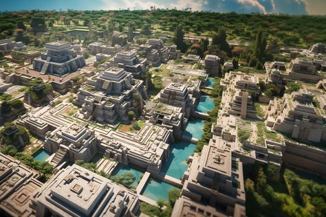 3) modern Maya city Mayan metropolis in the style of Mexico City Mesoamerican contemporary architecture aerial photo #nft #AI #art #painting #nftartist #AIartgallery #DigitalArt #artwork #AIart #generativeart #GenerativeAI #artwork #artist #artistsofinstagram Mexico, Futurism, Futurism Architecture, Mesoamerican Architecture, Mayan Architecture, Mayan Cities, Temple Architecture, Architecture Drawing Art, Aerial Photo