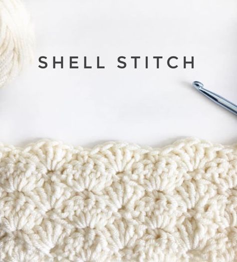 Crochet Shell Blanket, Crochet Shell Pattern, Picot Crochet, Waistcoat Stitch, Daisy Farm, Crochet Shell, Crochet Shell Stitch, Easy Crochet Baby Blanket, Crochet Stitches For Blankets