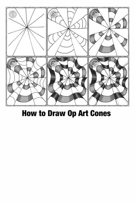 Op Art Lessons, Middle School Art Projects, Illusion Drawings, 6th Grade Art, 5th Grade Art, Art Optical, Art Worksheets, Optical Art, Optical Illusions Art