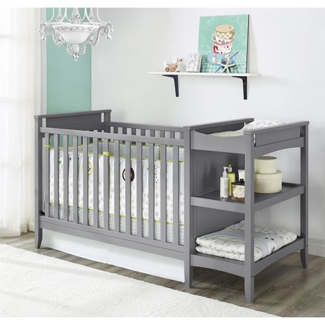 Crib And Changing Table Combo, Bilik Perempuan, Crib With Changing Table, Unique Cribs, Baby Cot, Convertible Crib, Teds Woodworking, Baby Bedroom, Baby Changing