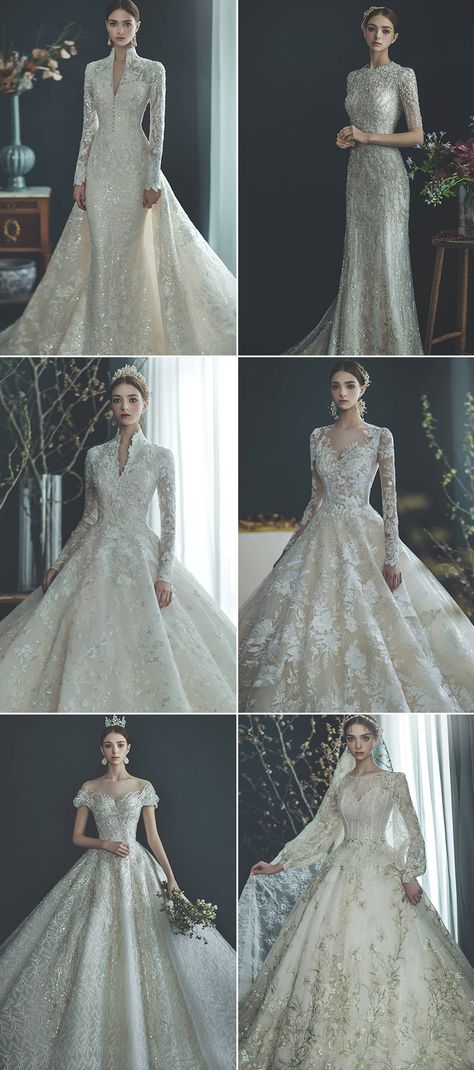 Two Looks In One! 30 Wedding Gowns That Stay Beautiful From Day-To-Night - Praise Wedding Wedding Gown Types, Gown White Wedding, Night Gown Wedding Dress, Simple Beautiful Wedding Dresses, Night Wedding Gown, Two Way Wedding Gown, Ellie Saab Wedding Dresses, Over The Top Wedding Dress, Royalty Wedding Dress