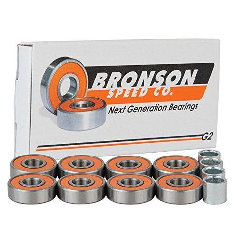 BRONSON SPEED CO. G2 Skateboard Bearings - Set of 8 Creature Skateboards, Skateboard Parts, Skateboard Bearings, Cool Skateboards, X Games, Burton Snowboards, Kitesurfing, Skateboard Art, Skateboard Decks