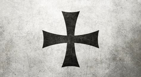 TEUTONIC KNIGHTS FLAG Knights Templar Symbols, Red Cross Logo, Temple Knights, Cross Background, Crusader Knight, Catholic Cross, Cross Wallpaper, Cross Tattoo, Moyen Age