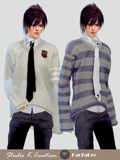 Giruto 76 V-neck sweater(S4CC) Sims 4 Cc Sweater Male, Ts4 Male Cc Clothes, Sims 4 Cc Boy Clothes, Sims 4 Cc Kids, Sims Clothing, Sims 4 Men Clothing, Male Cc, Sims 4 Male Clothes, Male Sweaters