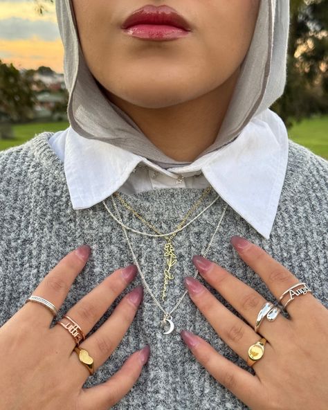 We love a mixed metal moment Mixed Metals Necklace Layering, Silver And Gold Mixed Jewelry, Mixed Metal Jewelry Stack, Mixed Metal Ring Stack, Mixing Metals Jewelry, Mixed Metals Rings, Mixed Metals Jewelry Style, Mixed Metals Jewelry, Jewelry Stacks