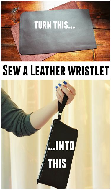 How to Sew a Leather Wristlet Diy Wristlet, Wristlet Patterns, Diy En Cuir, How To Make Leather, Black Spruce, Diy Leather Projects, Diy Wallet, Hobbies That Make Money, Diy Handbag